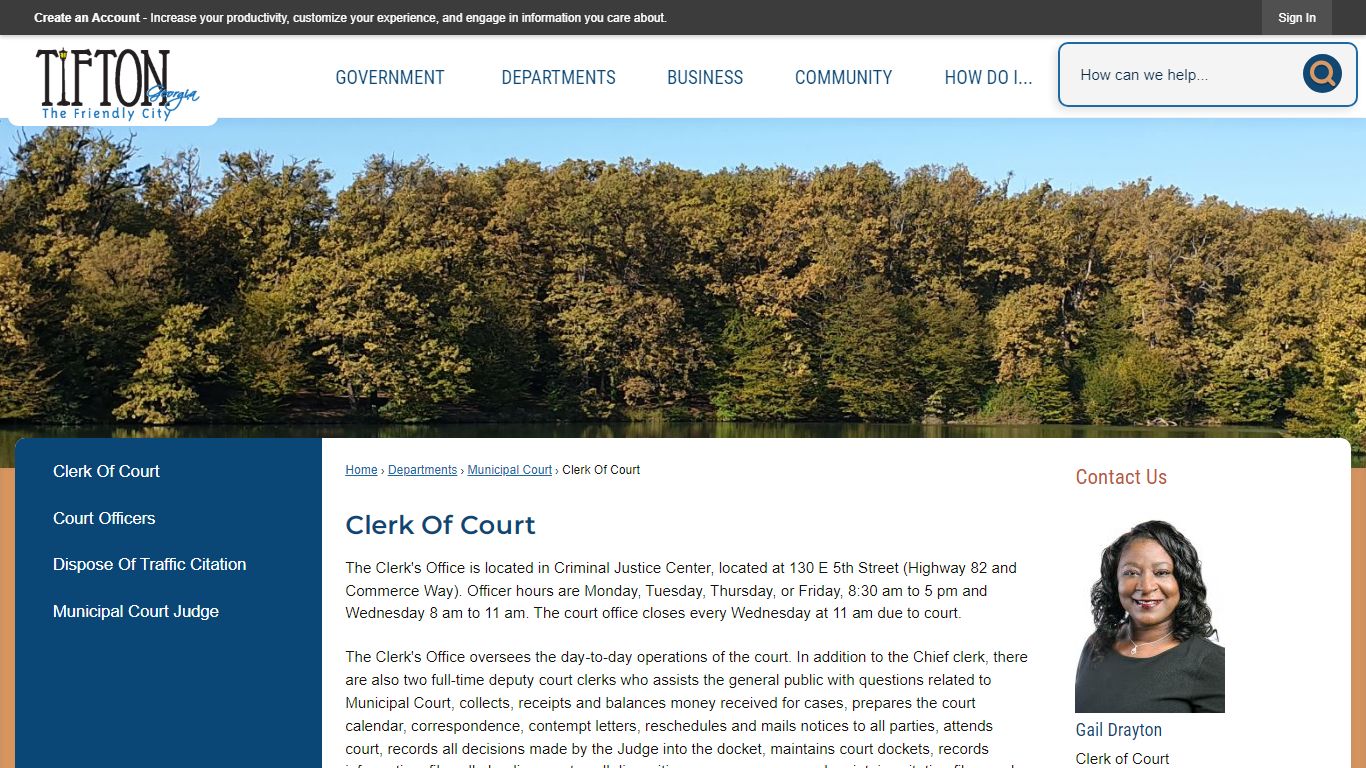 Clerk Of Court | Tifton, GA